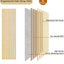 Paneles acústicos de madera roble 12.6x94.5