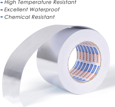 Cinta aluminio 3pulg x164pies adhesiva para HVAC sellado
