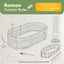Kit cama jardín elevada galvanizado DIY 47x24