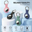4 Soportes AirTag 1ra y 2da Gen Llavero Silicona Negro