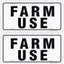 2 Letreros Agrícola 12x6pulg Aluminio Reflectante UV