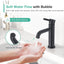 Grifo baño negro una manija acero inox 304 con placa cubierta