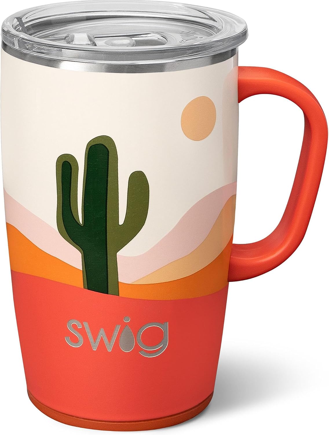 Taza viaje acero inox triple aislamiento 18oz con asa y tapa