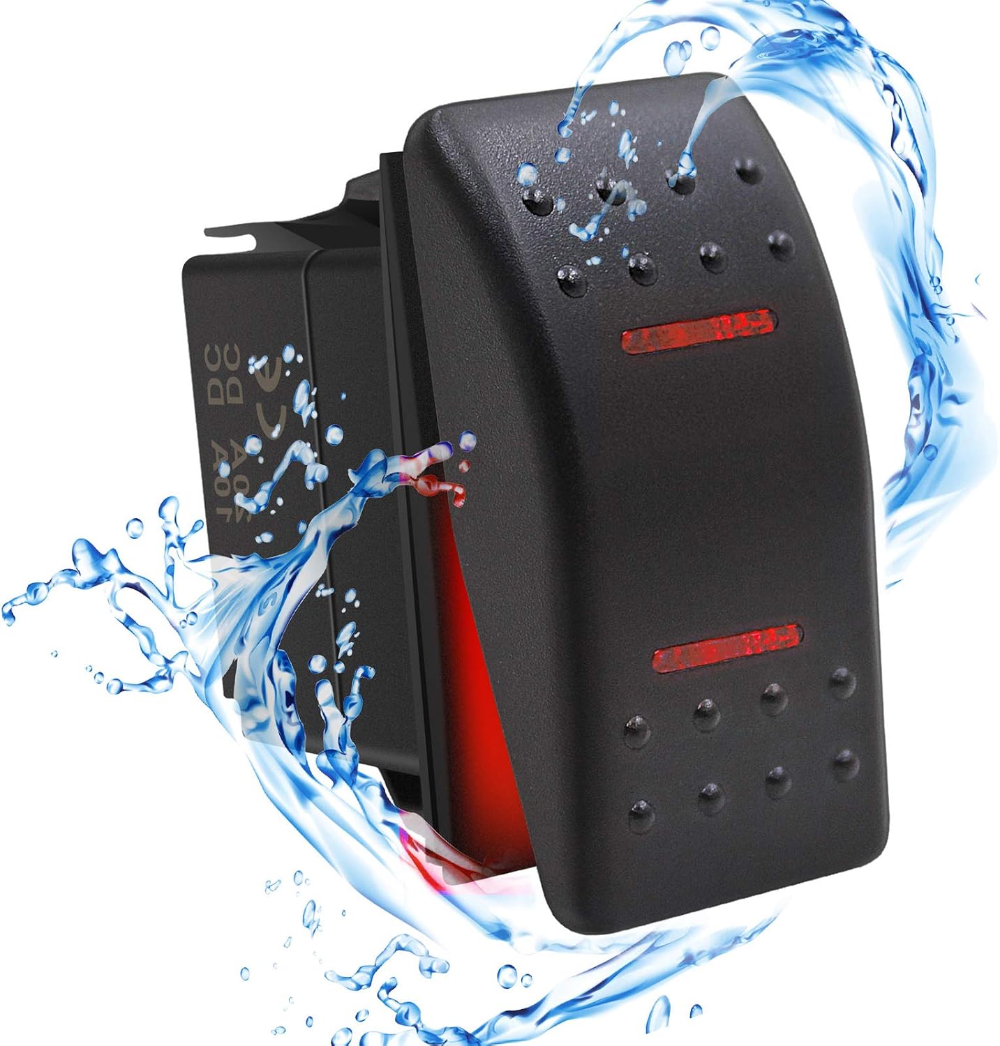 Interruptor basculante impermeable 12V 24V 7 pines vehículos