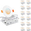 Lámpara techo empotrada LED 3" 12 Pzas Blanco