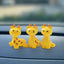 3 Pzas figuras resina jirafa decoración espejo coche