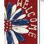 Bandera 4 de Julio 12x18pulg doble cara decoración patio
