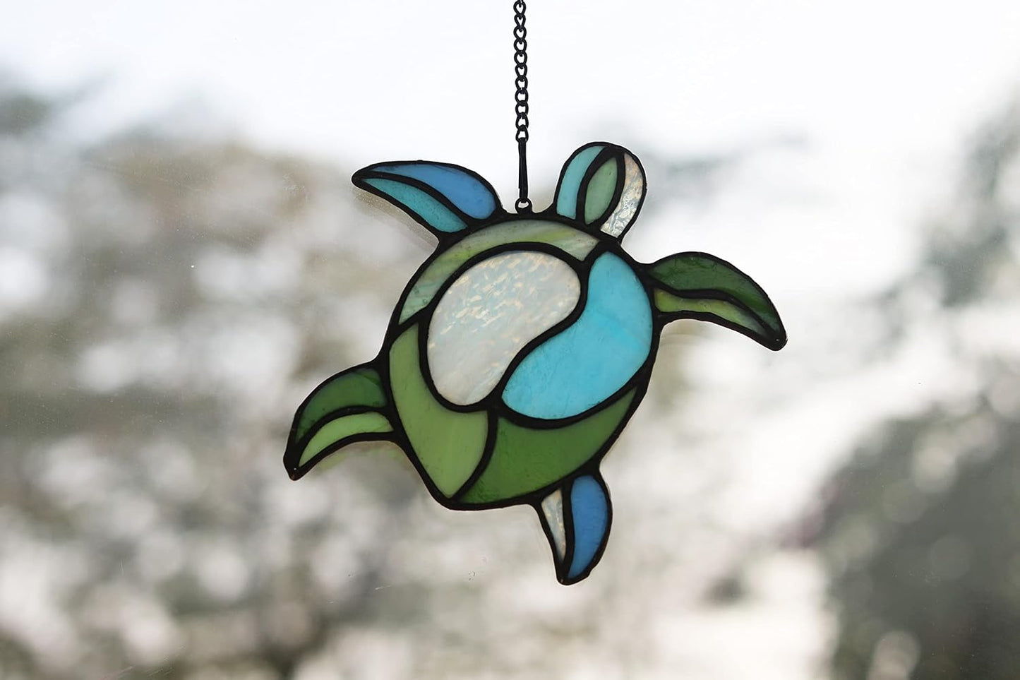 Adorno tortuga marina para ventanas baño oficina regalo