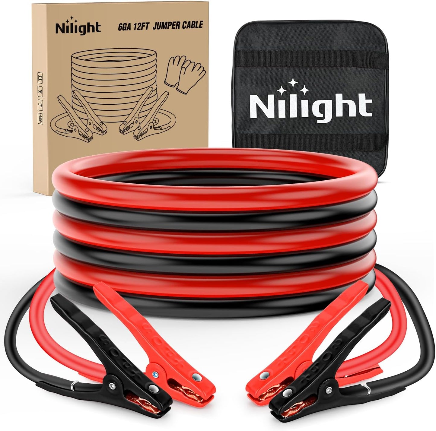 Cables arranque coche 3.66m 450A CCA con bolsa