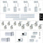 Kit herrajes puerta corrediza granero acero galvanizado 20ft