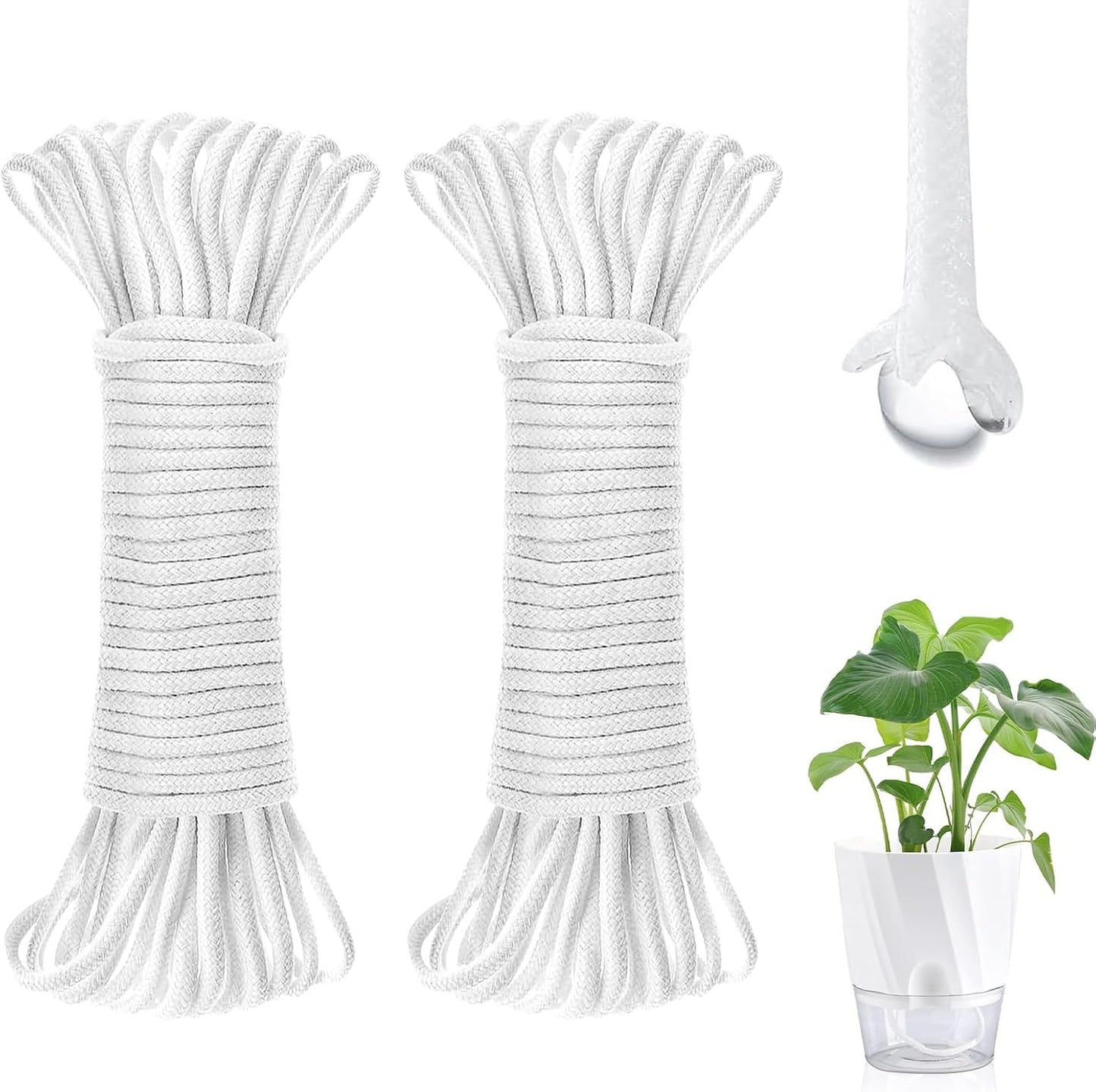 Cuerda mecha riego automático 130ft para plantas
