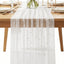 2 Pzas Funda Mesa Encaje Blanco 30x120pulg Para Boda Fiesta