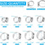 Set 100 abrazaderas manguera acero inox 304