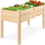 Jardinera elevada madera soporte patio balcón 48x24x30pulg
