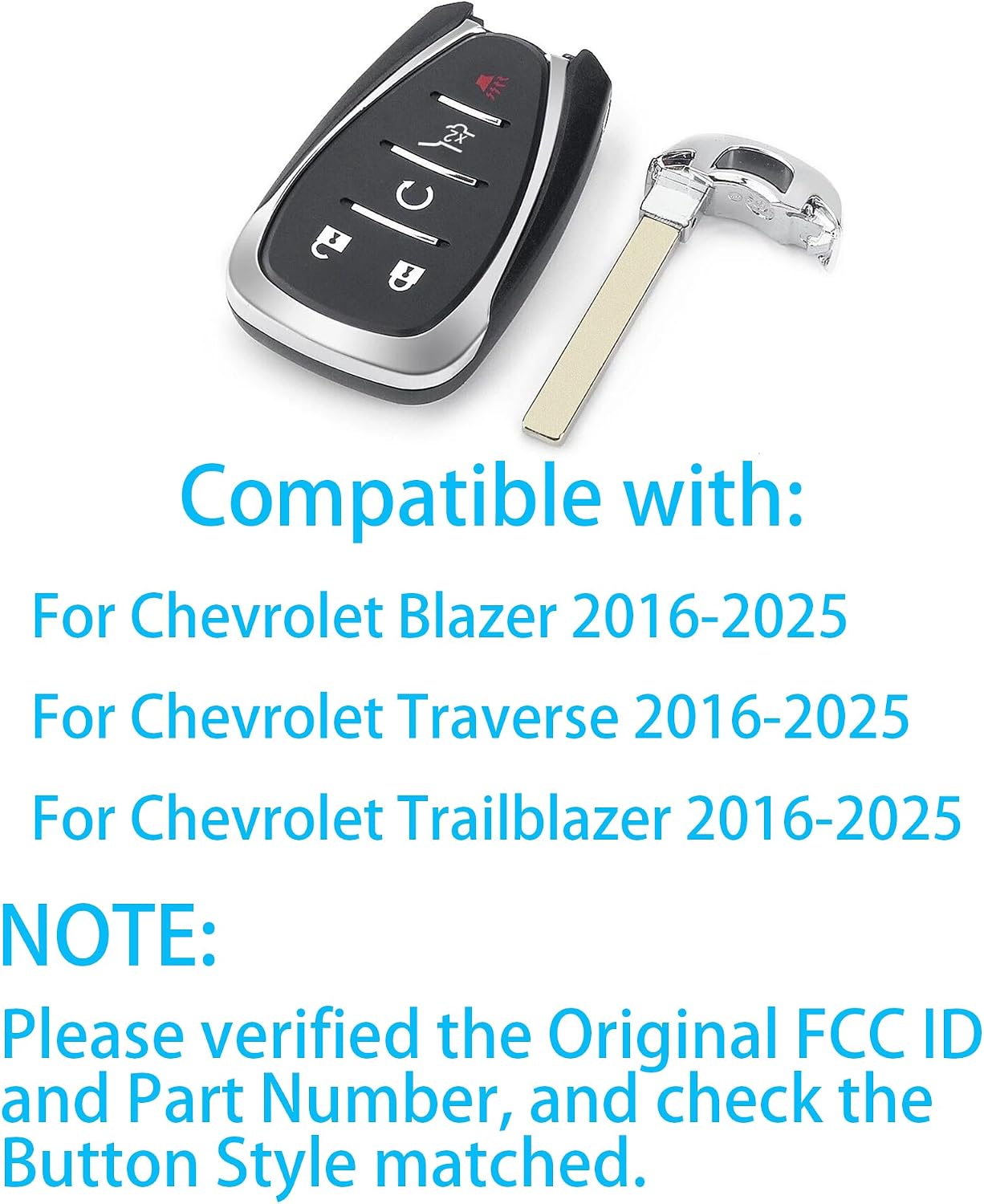 Llave inteligente Chevy Blazer Traverse 2018-25