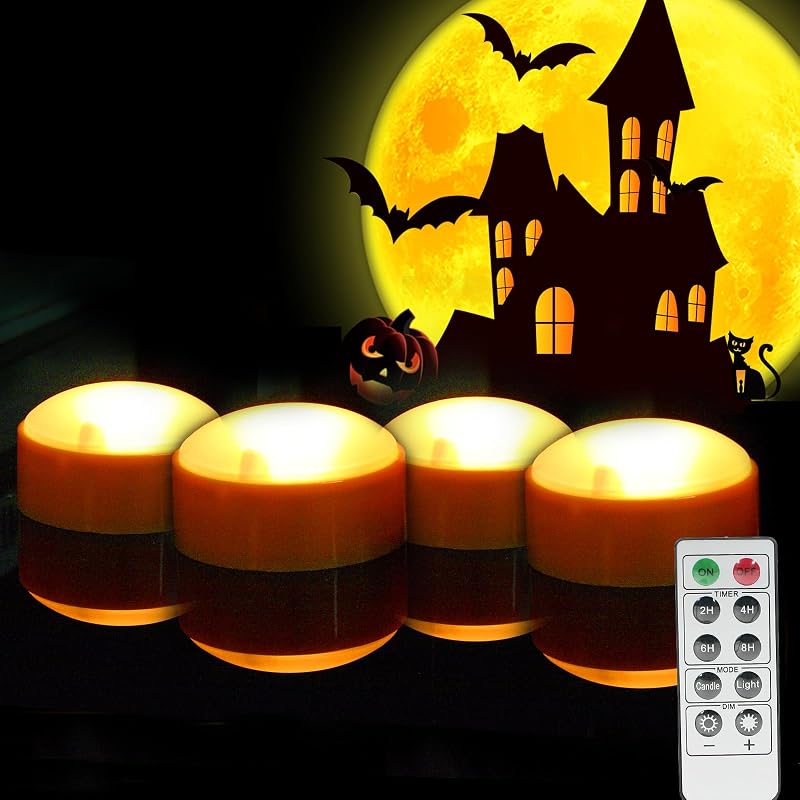 Luces LED calabaza con control remoto y temporizador para Halloween