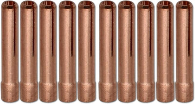 10 Pzas Collets TIG 13N23 3/32 y 2.4mm para Antorcha