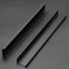 6 Tiradores dedo gabinete 250mm negro mate