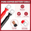Cable batería 6 AWG 11.8pulg M8 cobre motocicleta