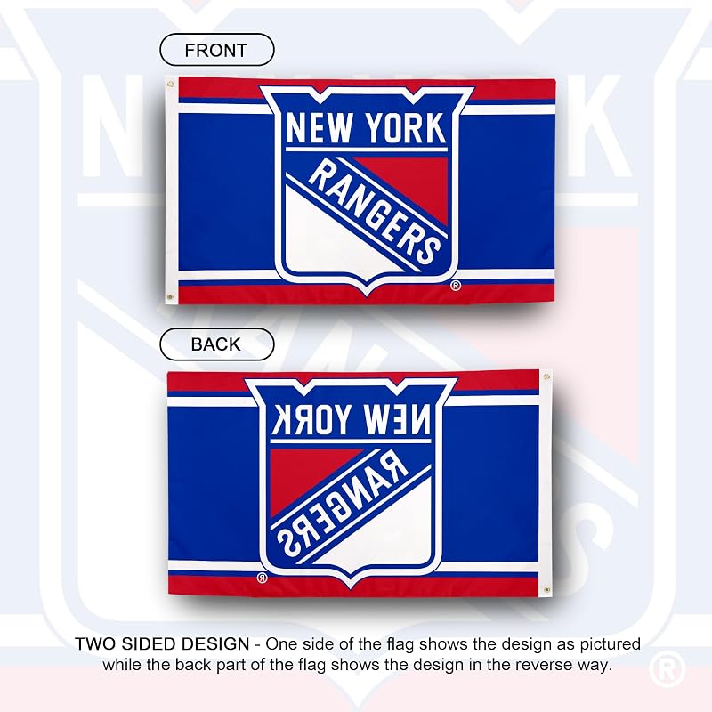 Bandera New York Rangers 3x5ft poliéster interiores