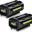 2 Baterías Ryobi 40V Litio 7.0 Ah OP4050A