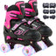 Patines para niños con 8 ruedas iluminadas y 6 almohadillas