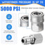 Acopladores presión 3/8pulg acero inox 5000psi pack 4