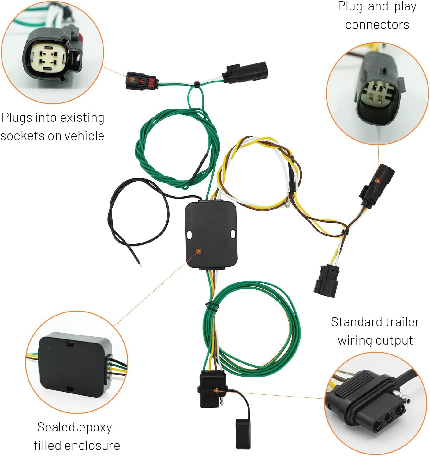 Conector cableado remolque 4 pines comp Pacifica 17-20