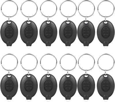 12 Pzas Linterna Led Llavero Mini Luz Portátil Alimentada Batería