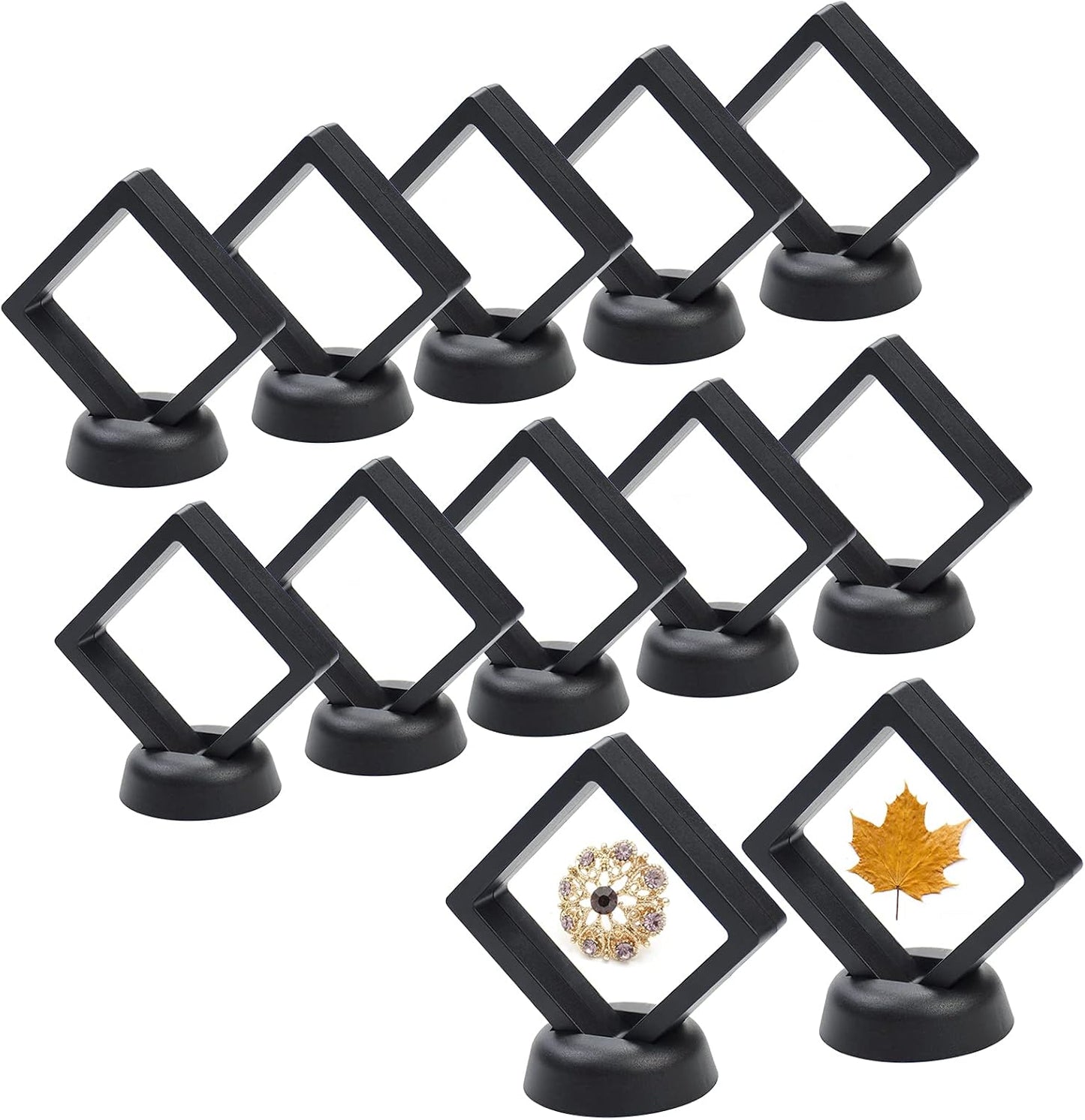 Estuche flotante 3D para monedas medallones 2.75x2.75" 12uds