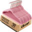 Perchas antideslizantes terciopelo rosa pack 50 duradero