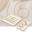 Bandeja microfibra para joyas anillos aretes collares