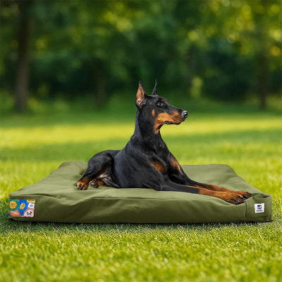 Cama lona perros extra grandes 42pulg impermeable funda extraible