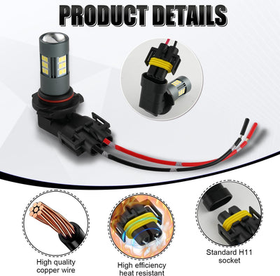 Adaptador hembra nylon para faros H11 H9 H8