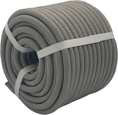 Cuerda arborista poliéster 3/8pulg x100ft alta resistencia gris