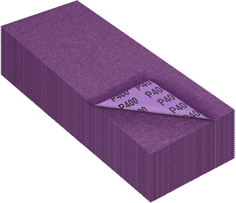 Papel lija grano 400 para madera metal y automotriz 9x3.6