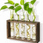 Soporte jarrones madera vintage colgante terrario hierbas