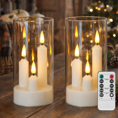 Vela cono LED sin llama control remoto decoración
