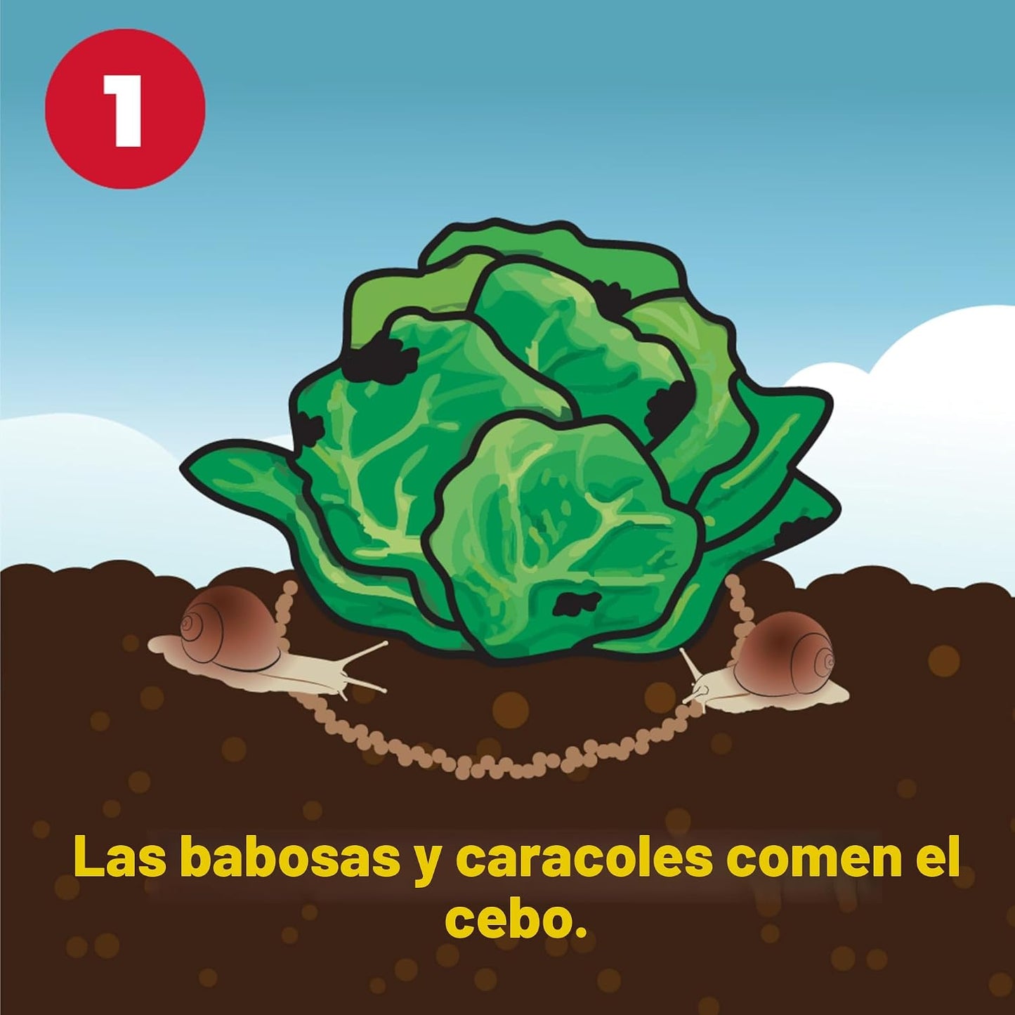 Asesino babosas 3.5lb color marrón