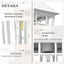 Apliques pared exterior impermeables blancos con vidrio