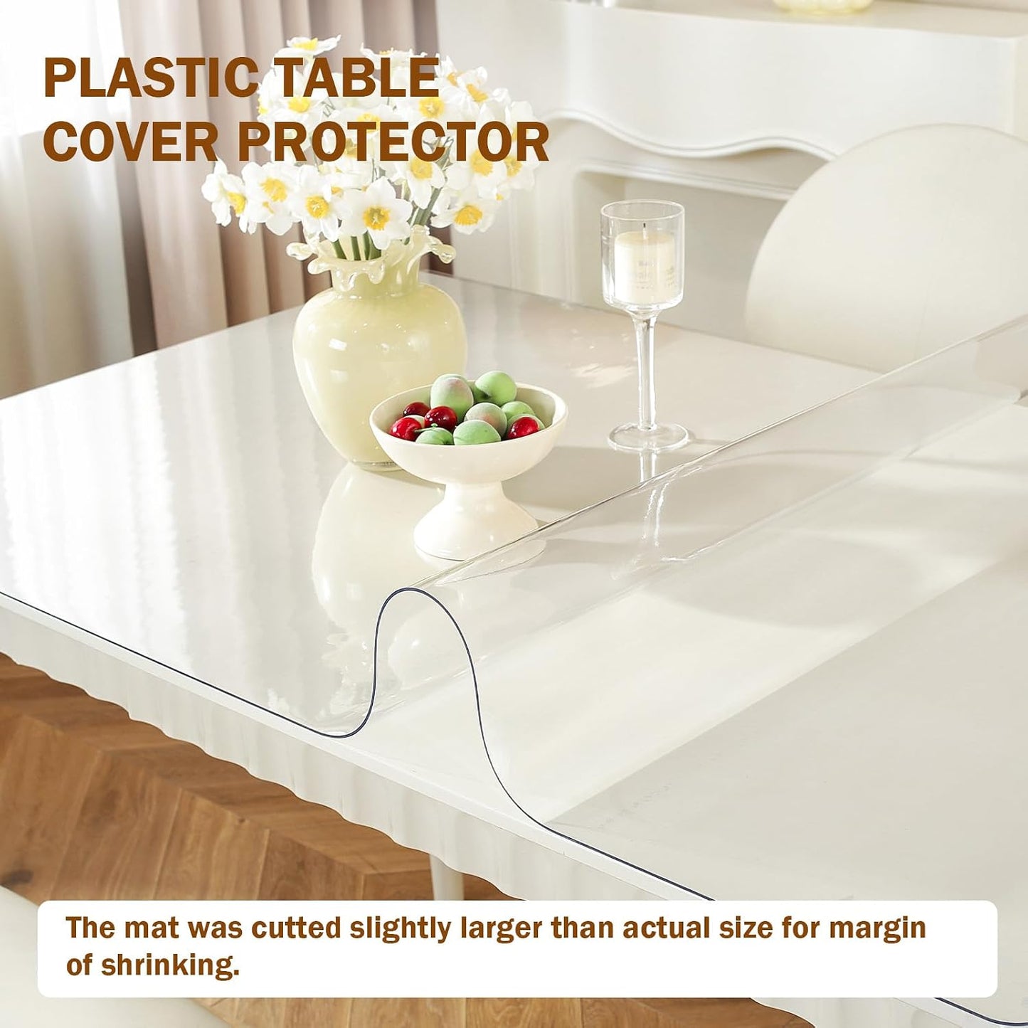 Protector mesa PVC transparente 24x32pulg 1.5mm