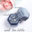 Caja terciopelo hexagonal anillos boda