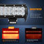 Barra LED 20" 126W haz rojo para pesca caza camiones