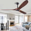 Ventilador techo 60pulg madera sin luz interiores exteriores