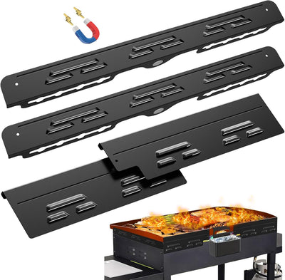 Protectores viento magnéticos parrilla 36pulg acero inox