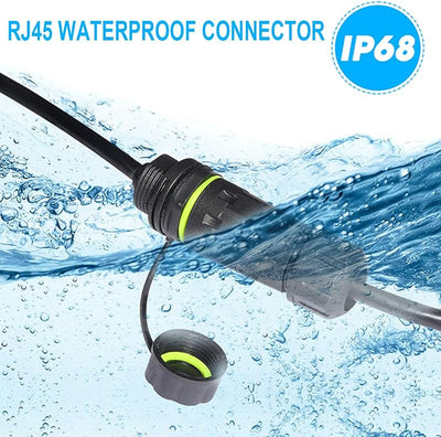 Conector RJ45 impermeable extensor red CAT6 blindado