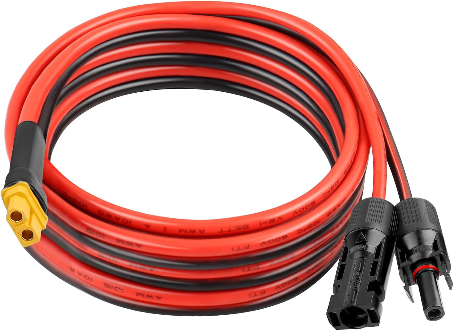 Cable conector solar XT60 15pies 10AWG 600V