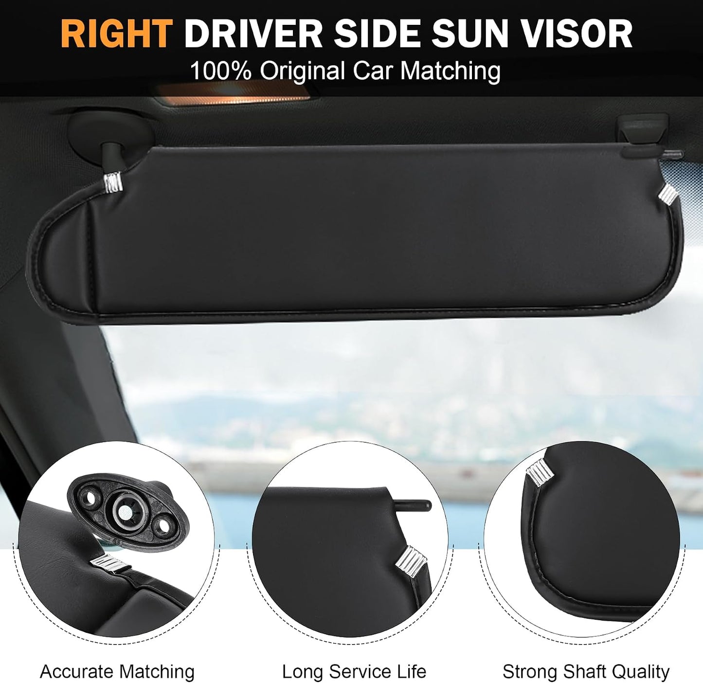 Visera solar derecho pasajero comp Jeep Wrangler TJ