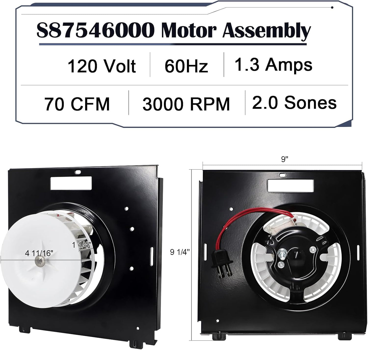 Repuesto motor cobre puro ventilador baño Broan Nutone 769rf