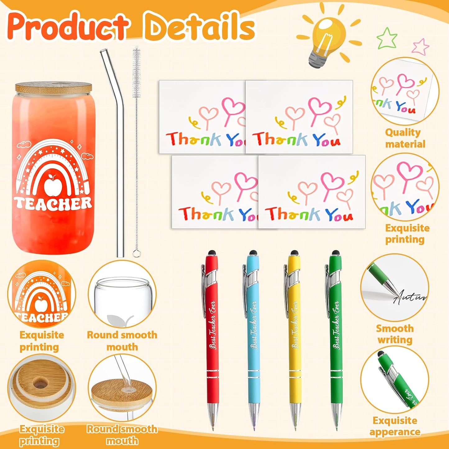 Set 28 Regalos Navidad Profesores Vaso Llaveros Cremallera